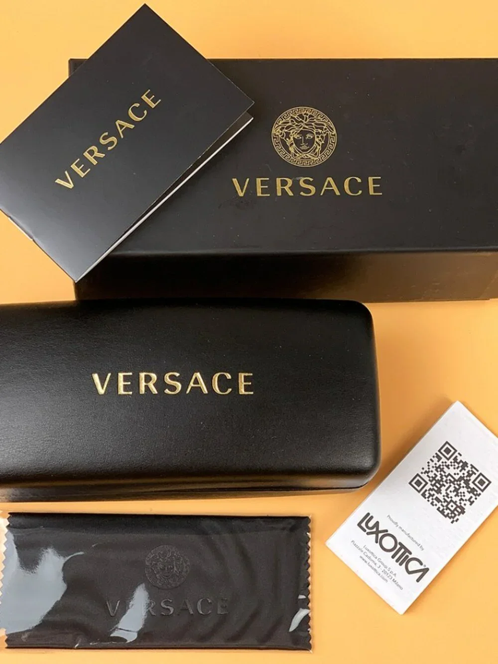 VERSACE VE3304 GB1 BLACK CAT EYE EYEGLASSES
